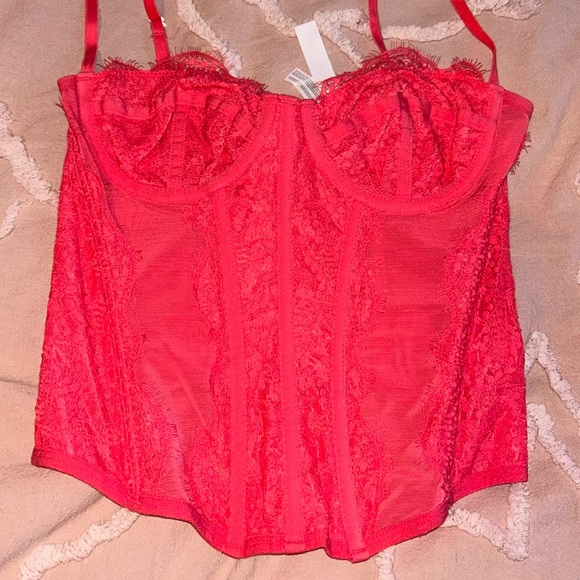 Urban Outfitters Tops - Red lace urban outfitters corset top